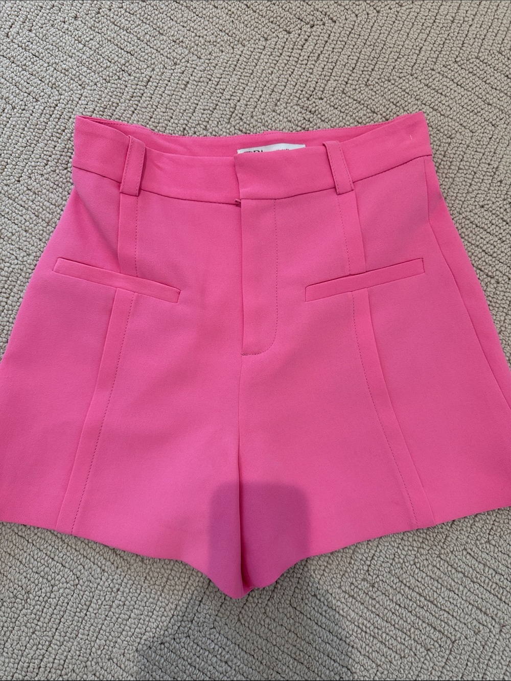 High-Waist Pink Women’s Shorts